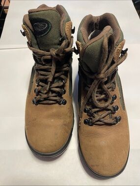 Brown and Olive Green Outdoor Hiking Boots - Skywalk Vasque